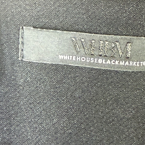 White House Black Market Black and White Plaid Blazer Textured Career Workwear - Picture 10 of 16